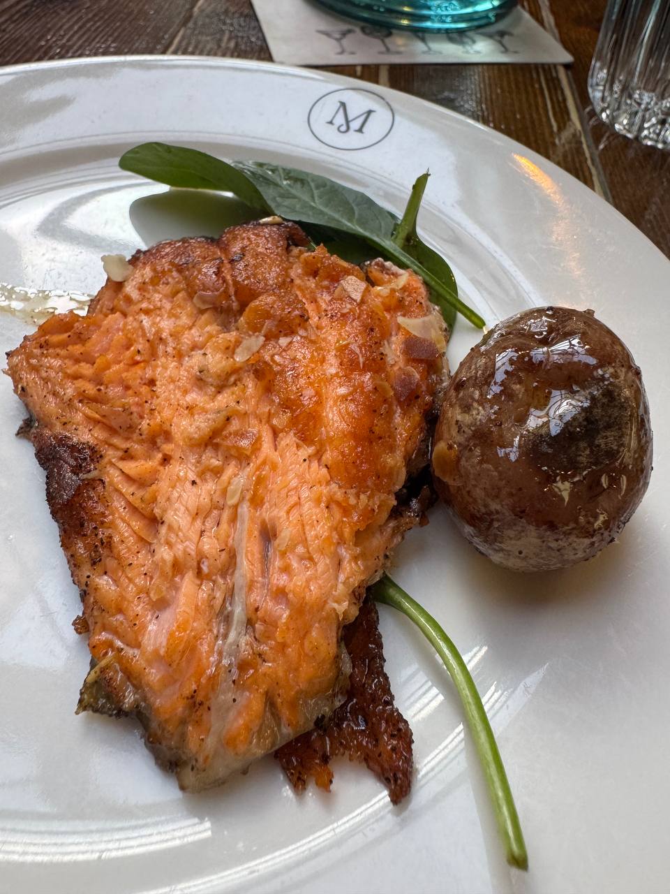 Pan-fried Arctic char with crispy skin and roasted potato served during a Reykjavik Food Tours experience with our agency