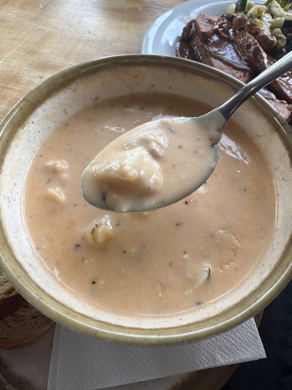 Traditional Icelandic plokkfiskur fish stew with potatoes and creamy sauce served during a Reykjavik Food Tours experience with our agency